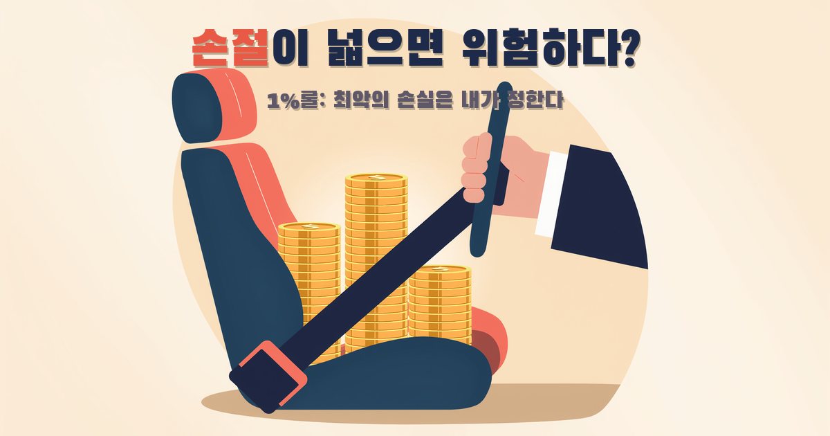 손절을 여유 있게 두면 위험한 거 아닌가? 1%룰이 재워준 걱정 세 개