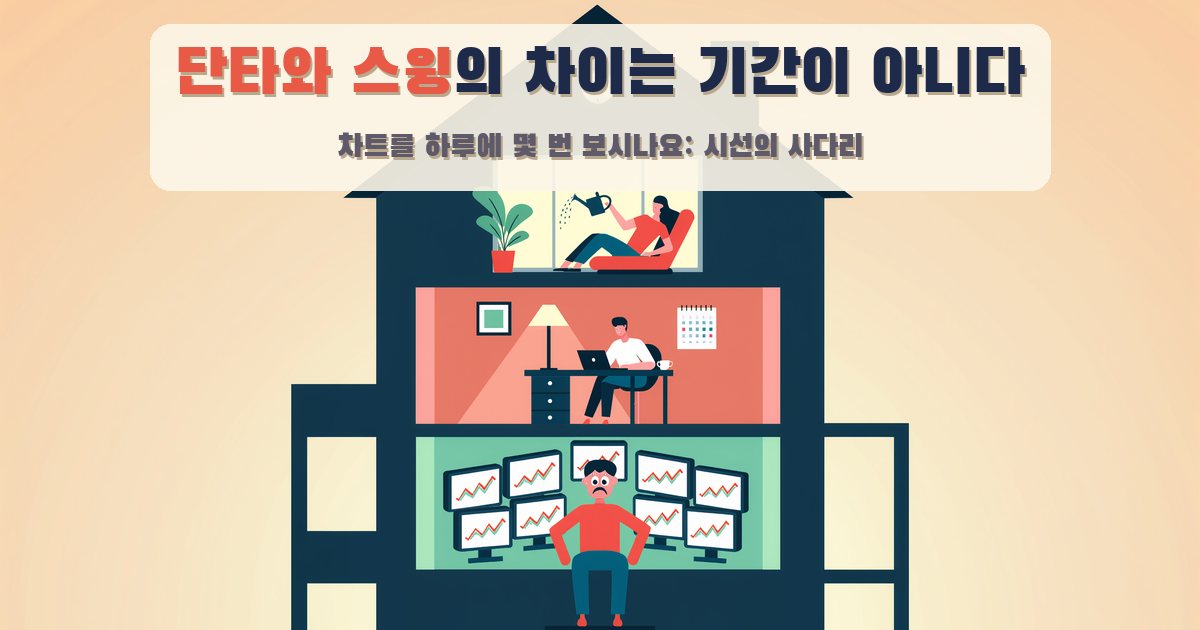 단타와 스윙의 차이, 보유 기간이 아니었어요: 차트를 몇 번 보느냐입니다