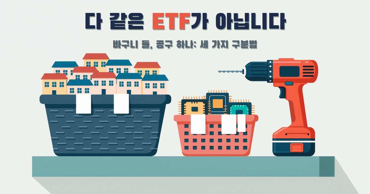 개미는 ETF 하면 안 된다? 그 말에는 세 가지 물건이 섞여 있습니다