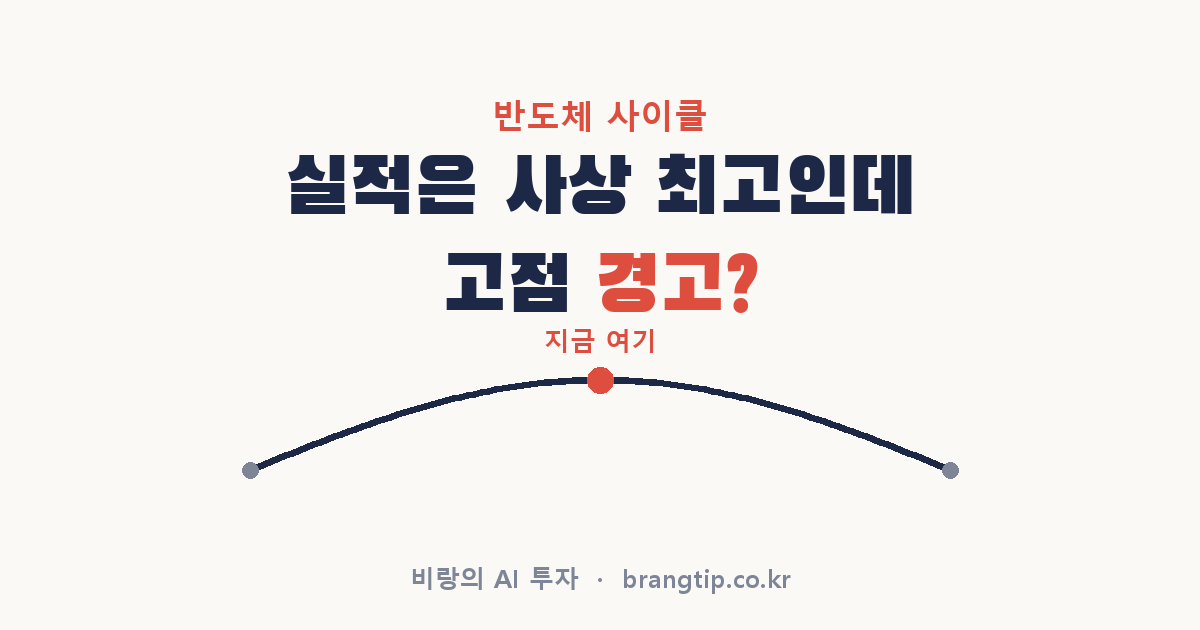 반도체 사이클이 뭐길래: 실적이 최고라는 날 고점 경고가 같이 나오는 이유
